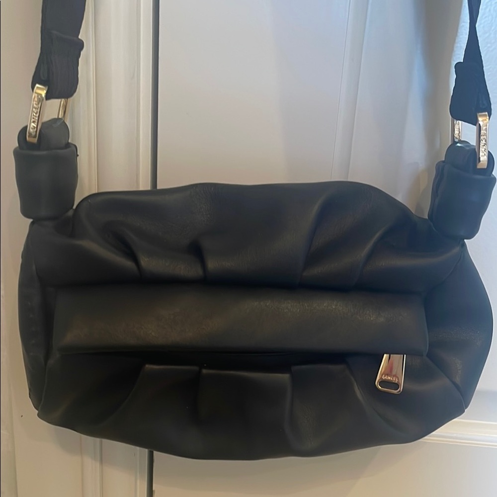 Black Leather Shoulder Bag